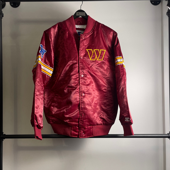 Men's Starter Washington Commanders Jacket Size M Maroon - Picture 1 of 3